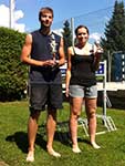 Sieger des internen Beachturniers 2012: Sina Wei� und Tobias B�hr