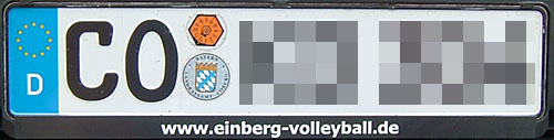 Kennzeichenhalter
